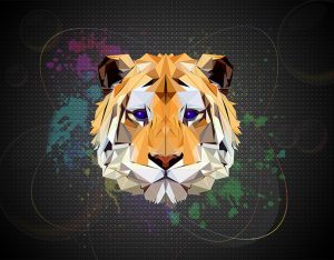 Illustration d'une tête de tigre